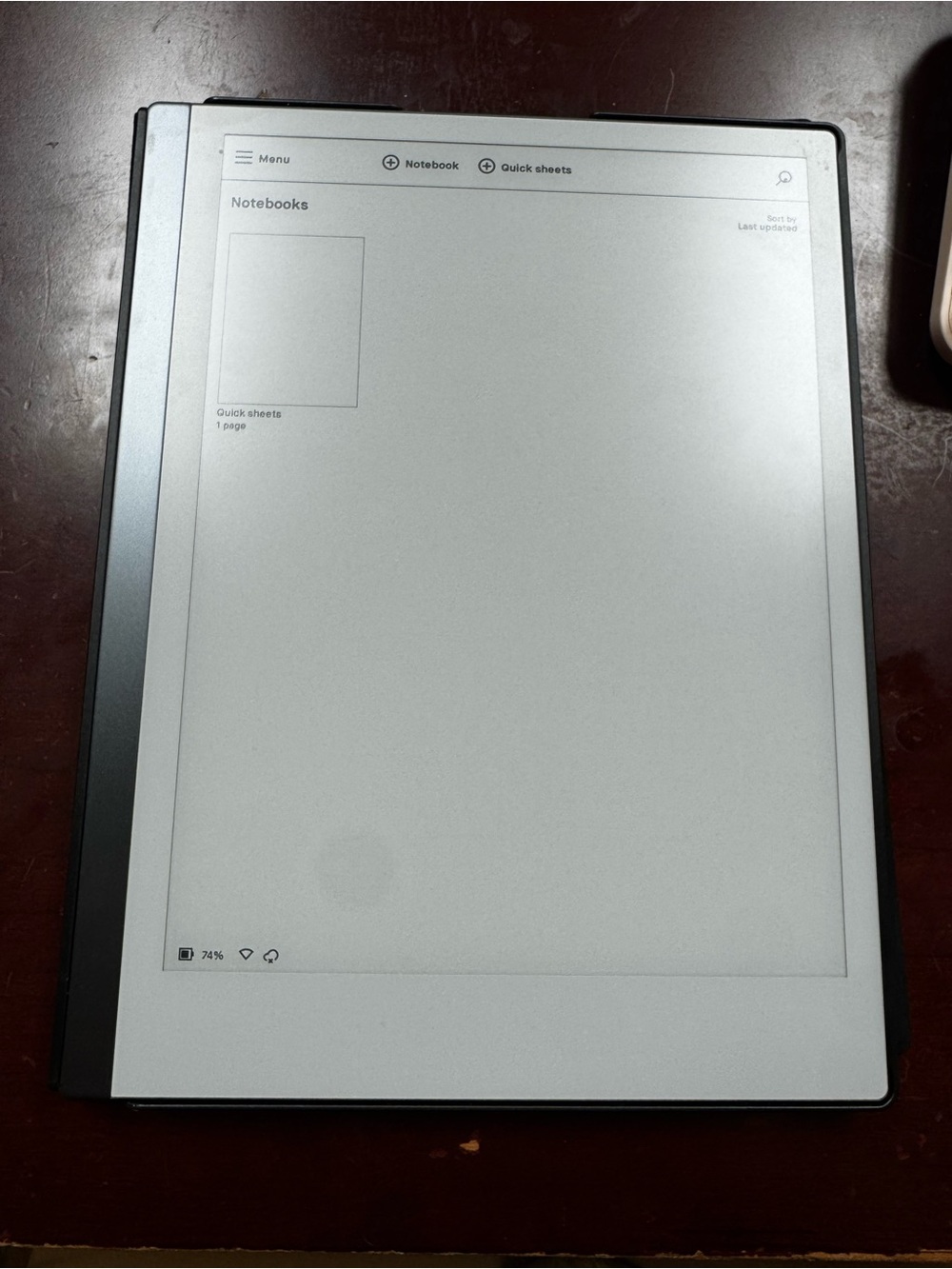 E-ink Tablet Digital Notebook — Black/Grey